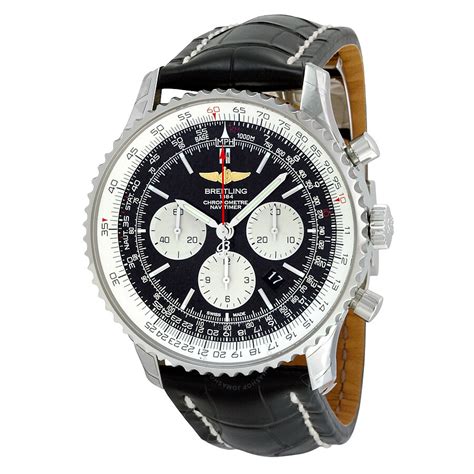 breitling black dial chronograph|breitling chronograph watches for men.